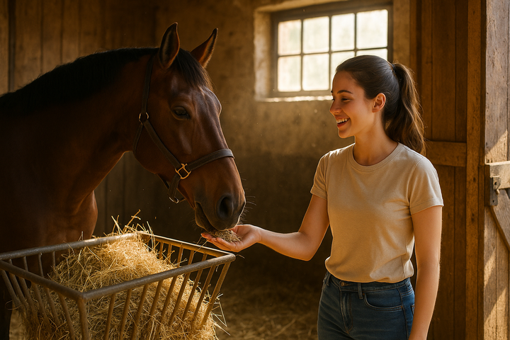 Quels sont les avantages du traitement du foin à la vapeur pour les chevaux ?