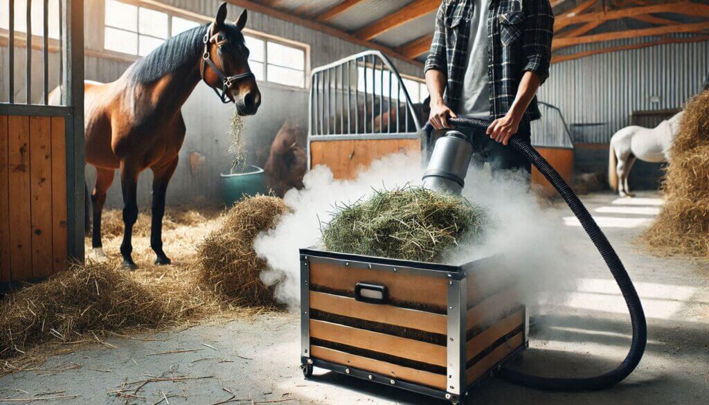Les bienfaits du foin cuit à la vapeur pour les chevaux