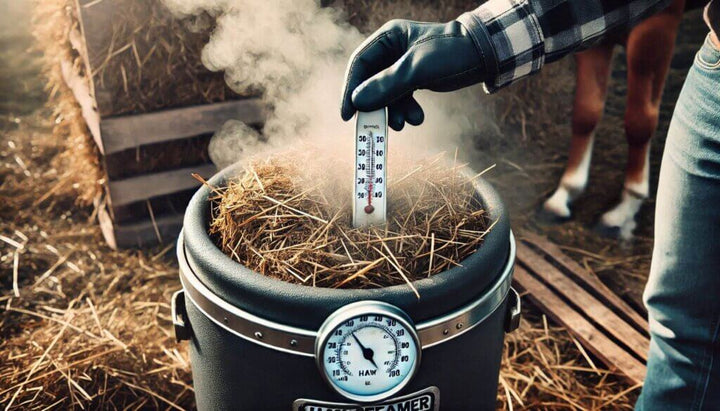 À quoi sert un thermomètre sur un cuiseur à foin à vapeur ?